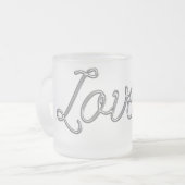 SILVER LOVELY FAIRYTALE COMMENTAAR COMPLIMENT MATGLAS KOFFIEMOK (Voorkant links)