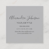 Silver Luxury Glitter Sparkle Eyelash Extensions Vierkante Visitekaartje (Achterkant)