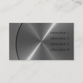 Silver Luxury Metal Visitekaartjes (Achterkant)