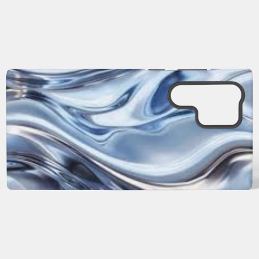 Silver Luxury Samsung Galaxy Hoesje (Achterkant horizontaal)