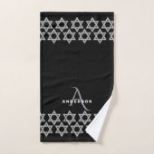 Silver Magen David Monogram Netilat Yadayim Handdoek (Handdoek)