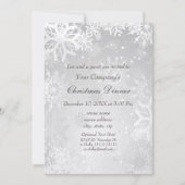 Silver Magical Holiday party Invite Kaart (Voorkant)