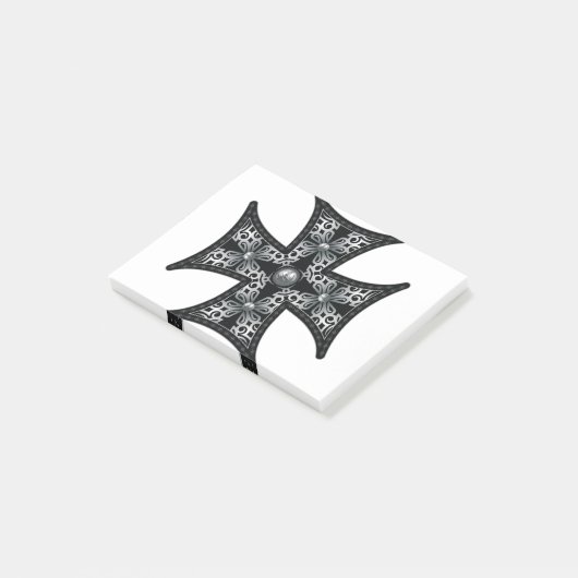 Silver Maltese kruis Post-it® Notes (Schuin)