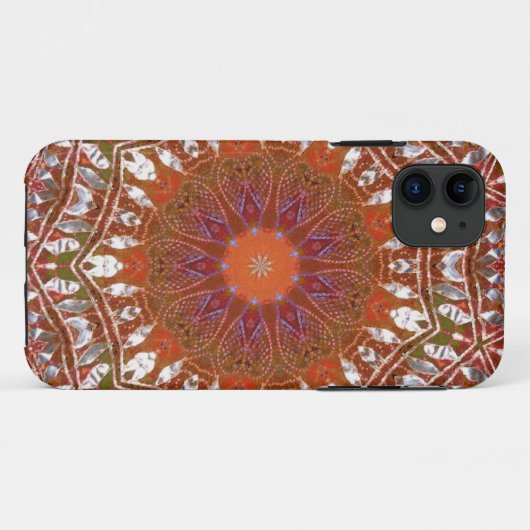 Silver Mandala Case-Mate iPhone Case (Achterkant (horizontaal))