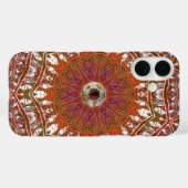 Silver Mandala Case-Mate iPhone Case (Achterkant (horizontaal))