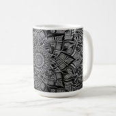Silver Mandala Mug Koffiemok (Voorkant rechts)
