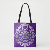 Silver Mandala Tote Bag (Voorkant)