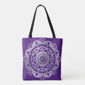 Silver Mandala Tote Bag (Achterkant)