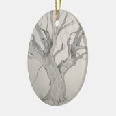Silver Maple Keramisch Ornament (Links)