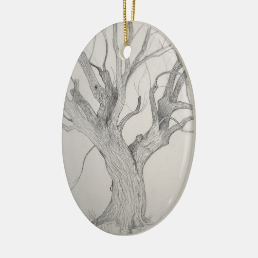 Silver Maple Keramisch Ornament (Links)