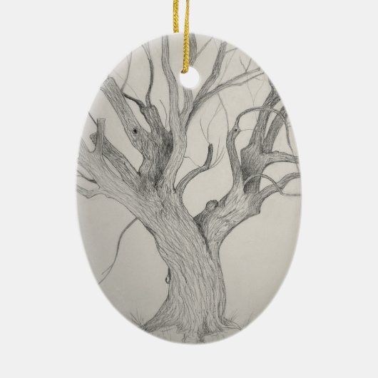 Silver Maple Keramisch Ornament (Achterkant)