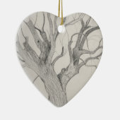 Silver Maple Keramisch Ornament (Rechts)