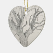 Silver Maple Keramisch Ornament (Links)