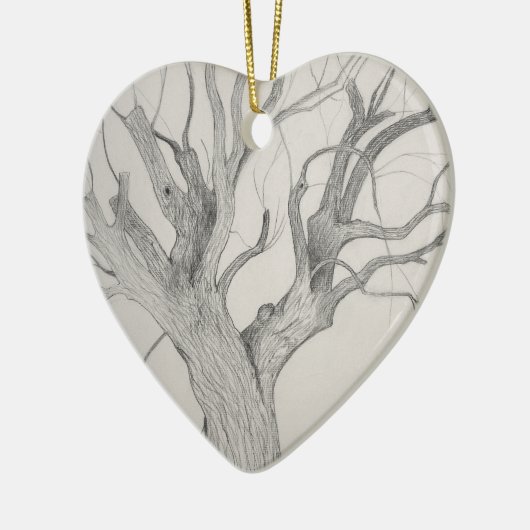 Silver Maple Keramisch Ornament (Links)