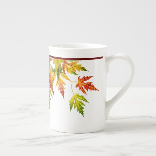 Silver Maple op een Bone China Mok (Rechts)