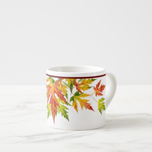 Silver Maple op een Espresso Mok (Voorkant rechts)