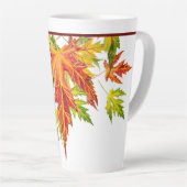 Silver Maple op een grote latte Mok (Rechterhoek)