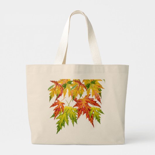 Silver Maple op een Jumbo-Canvas tas (Achterkant)