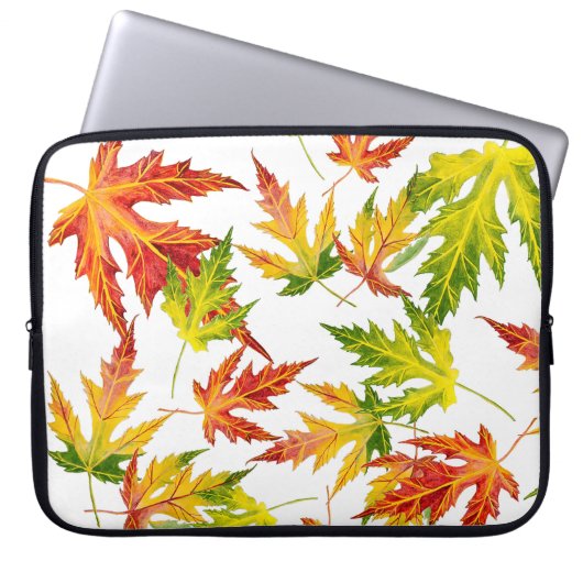 Silver Maple op een laptophoes Laptop Sleeve (Voorkant)