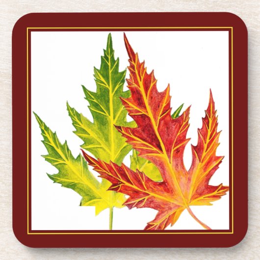 Silver Maple op een set van zes Onderzetters (Voorkant)