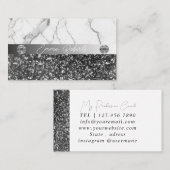 Silver Marble Diamond Coach Visitekaartje (Voorkant / Achterkant)