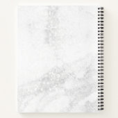 Silver Marble Glitter/Hallo Beauful Notitieboek (Achterkant)