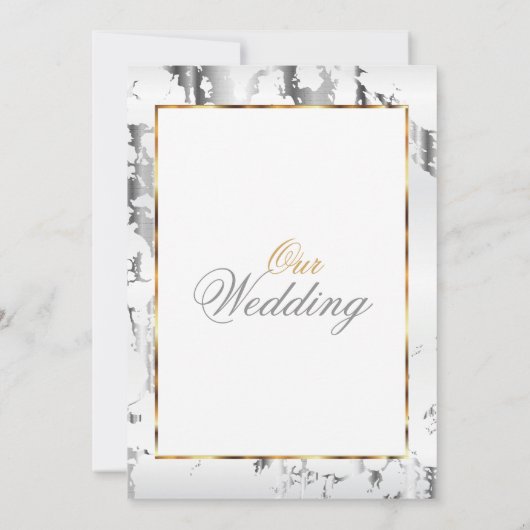 Silver Marble, Gold en White Kaart (Achterkant)