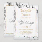 Silver Marble, Gold en White Kaart (Voorkant / Achterkant)