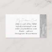 Silver Marble Pink Diamond Coach Visitekaartje (Achterkant)