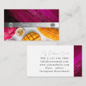 Silver Marble Pink Diamond Coach Visitekaartje (Voorkant / Achterkant)