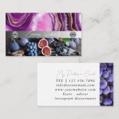 Silver Marble Pink Diamond Coach Visitekaartje (Voorkant / Achterkant)