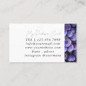 Silver Marble Pink Diamond Coach Visitekaartje (Achterkant)