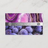 Silver Marble Pink Diamond Coach Visitekaartje (Voorkant)