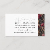 Silver Marble Pink Diamond Coach Visitekaartje (Achterkant)