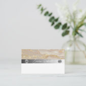 Silver Marble Pink Diamond Coach Visitekaartje (Staand voorkant)