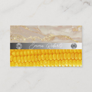 Silver Marble Pink Diamond Coach Visitekaartje