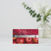 Silver Marble Pink Diamond Coach Visitekaartje (Staand voorkant)