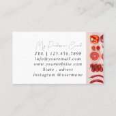 Silver Marble Pink Diamond Coach Visitekaartje (Achterkant)