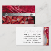 Silver Marble Pink Diamond Coach Visitekaartje (Voorkant / Achterkant)