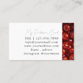 Silver Marble Pink Diamond Coach Visitekaartje (Achterkant)