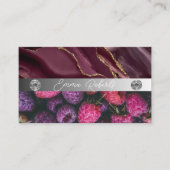 Silver Marble Pink Diamond Coach Visitekaartje (Voorkant)