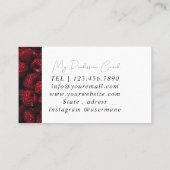 Silver Marble Pink Diamond Coach Visitekaartje (Achterkant)