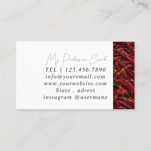 Silver Marble Pink Diamond Coach Visitekaartje (Achterkant)