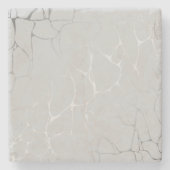 Silver Marble Stenen Onderzetter (Voorkant)