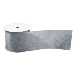 Silver Marble Waterverf Ribbon Satijnen Lint
