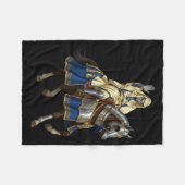 Silver Mask King Baldwin Iv Golden Mask Medieval A Fleece Deken (Voorkant (Horizontaal))