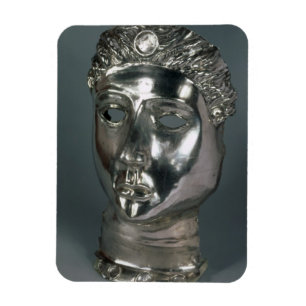 Silver mask, Roman, 1e helft van 3e eeuw AD (si Magneet