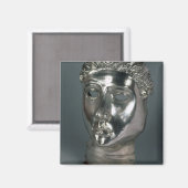 Silver mask, Roman, 1e helft van 3e eeuw AD (si Magneet (Voorkant / Achterkant)