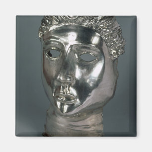 Silver mask, Roman, 1e helft van 3e eeuw AD (si Magneet