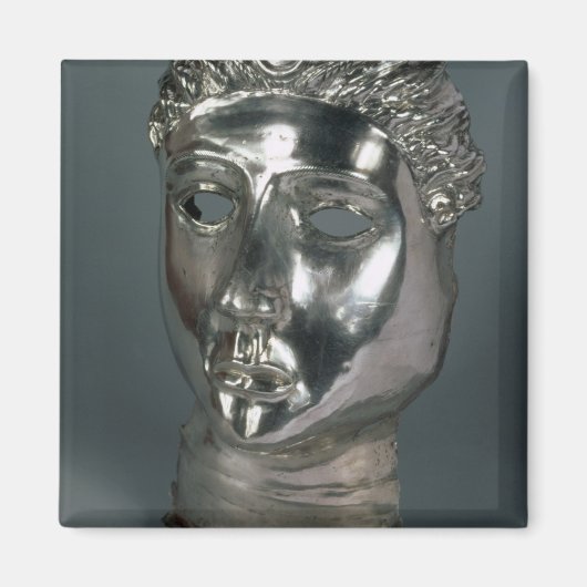 Silver mask, Roman, 1e helft van 3e eeuw AD (si Magneet (Voorkant)